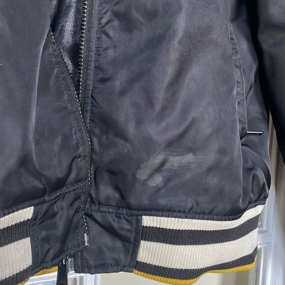 Flawed we are the superlative conspiracy Willie varsity bomber men’s jacket - Picture 8 of 16